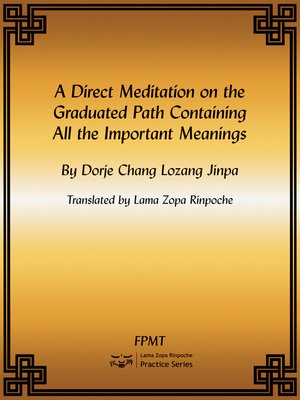 cover image of A Direct Meditation on All the Important Points of the Lamrim eBook